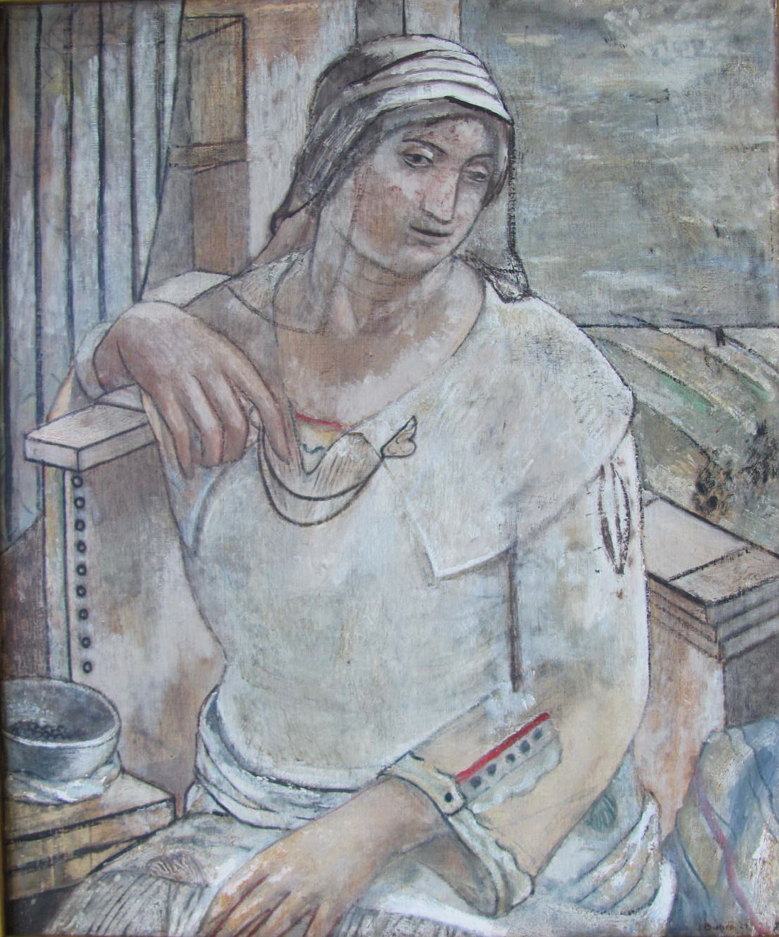 Seated Woman (madonna) by Isabel Bishop