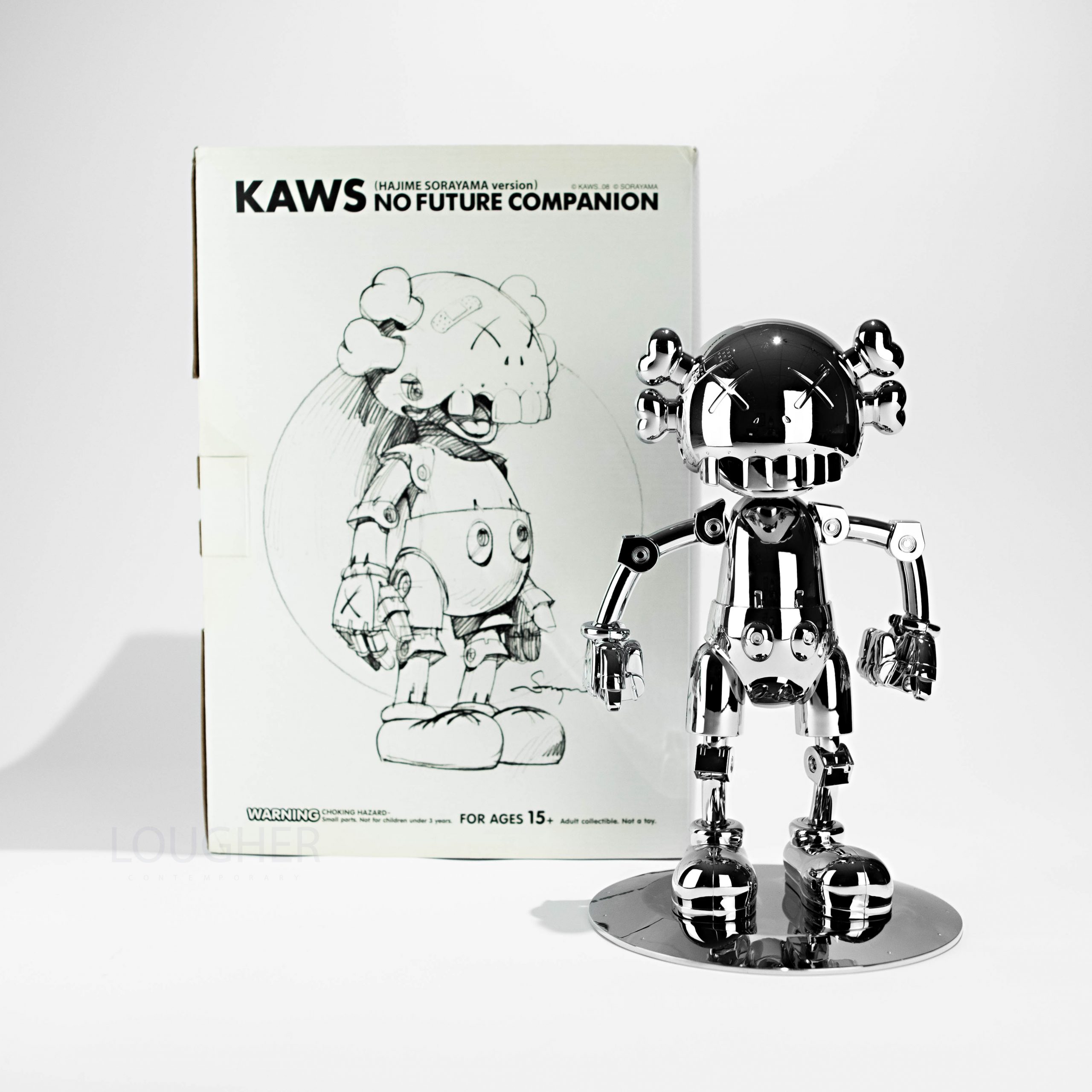 Kaws X Hajime Sorayama No Future Companion (silver Chrome) by KAWS