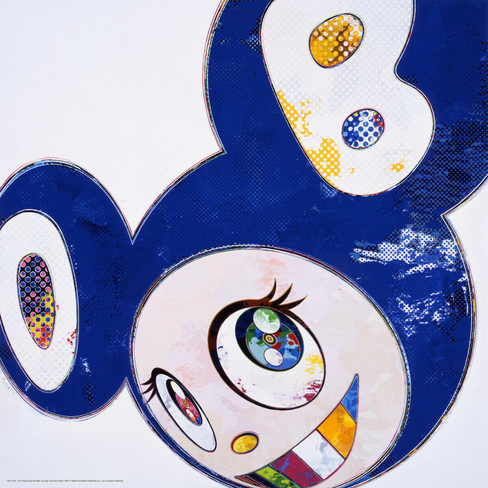 And Then… (blue) by Takashi Murakami