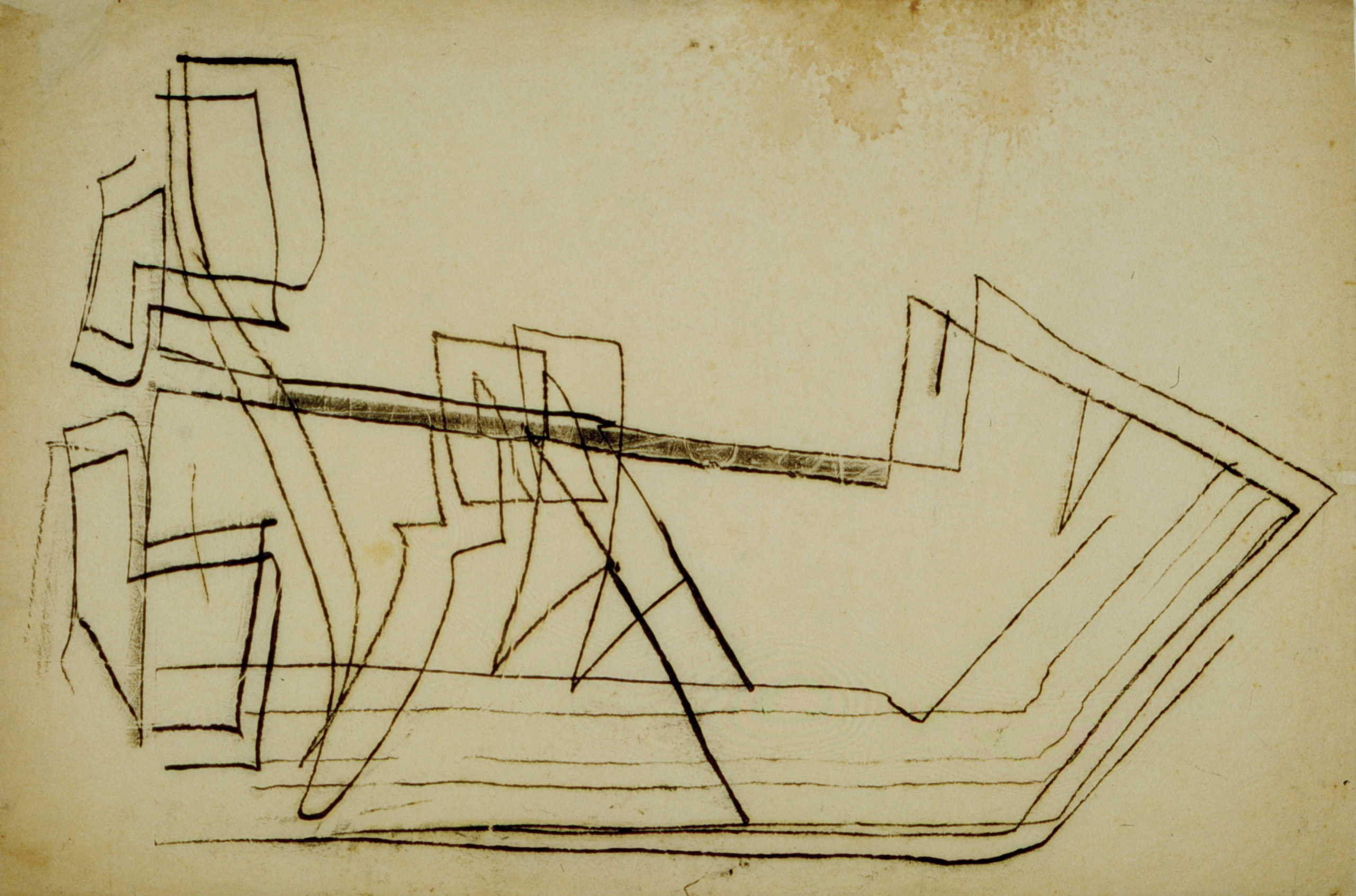 Untitled (boat) by Fritz Winter