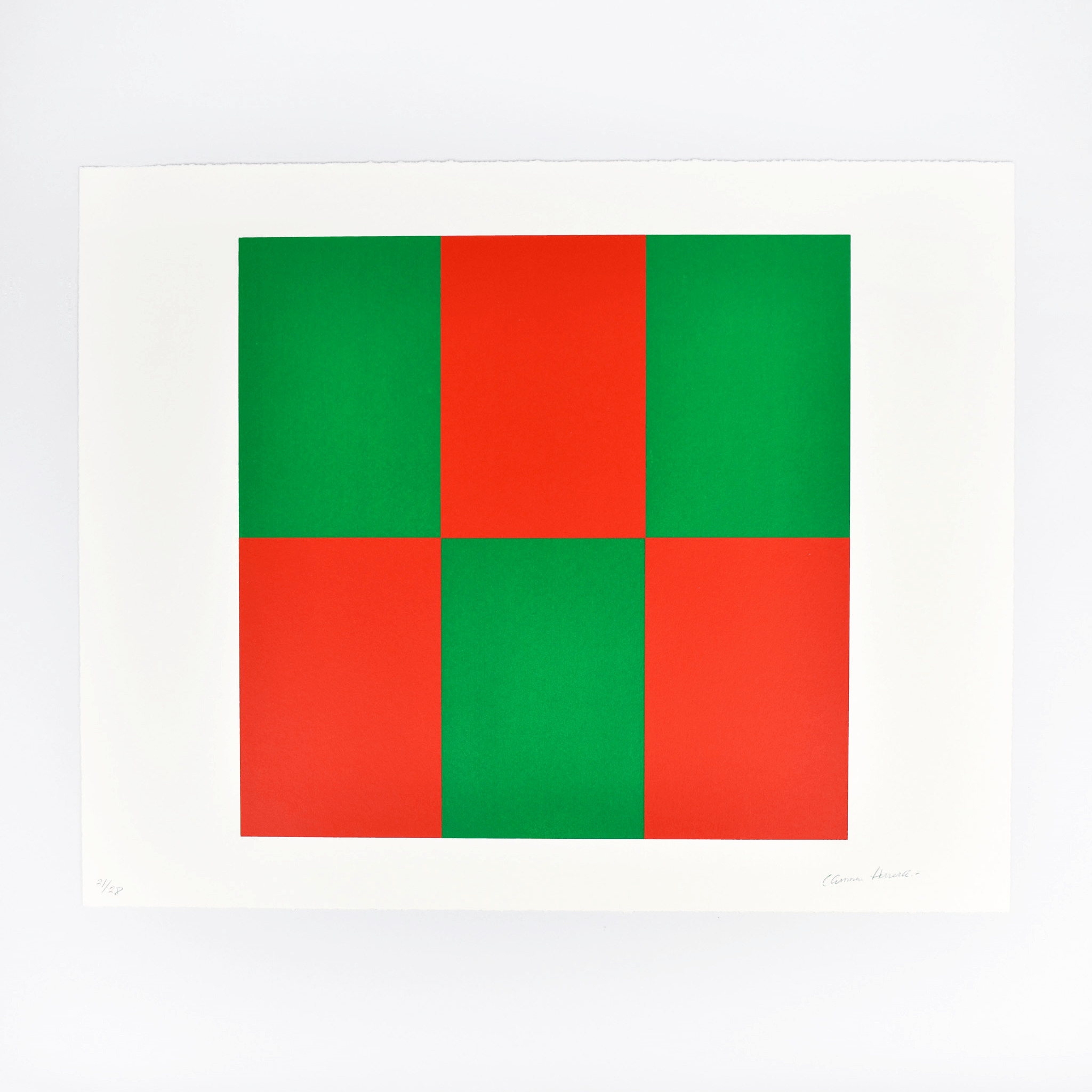 Verde y Rojo for Studio by Carmen Herrera