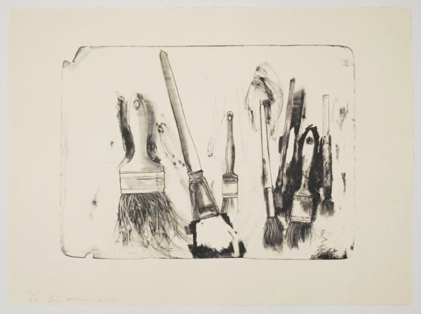 Brushes Drawn On Stone #2 by Jim Dine