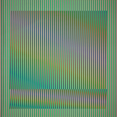 Induction Chromatique A Double Fréquence Série Orinoco 3 by Carlos Cruz-Diez