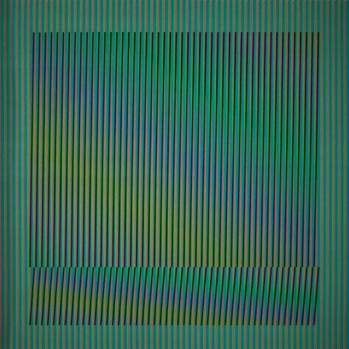 Induction Chromatique A Double Fréquence Série Orinoco 4 by Carlos Cruz-Diez