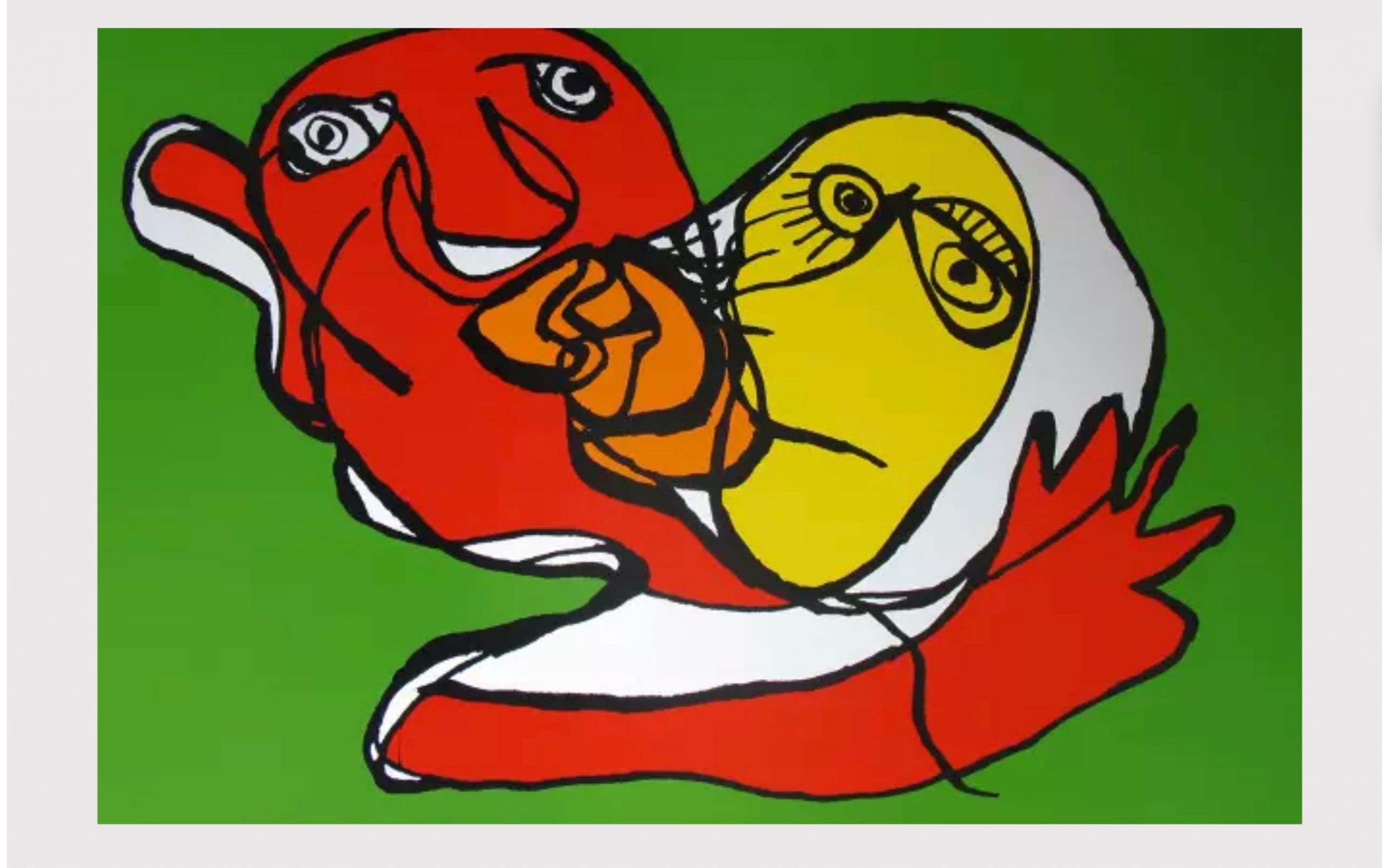 Putting Green Kiss by Karel Appel