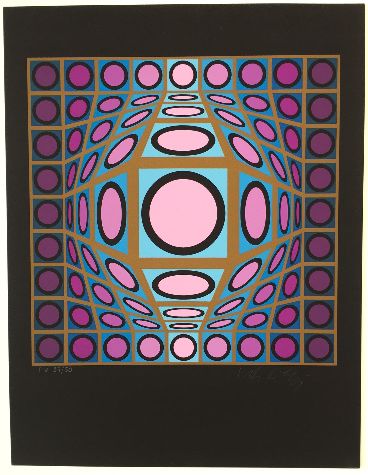 Composition Microcosmos Iv by Victor Vasarely