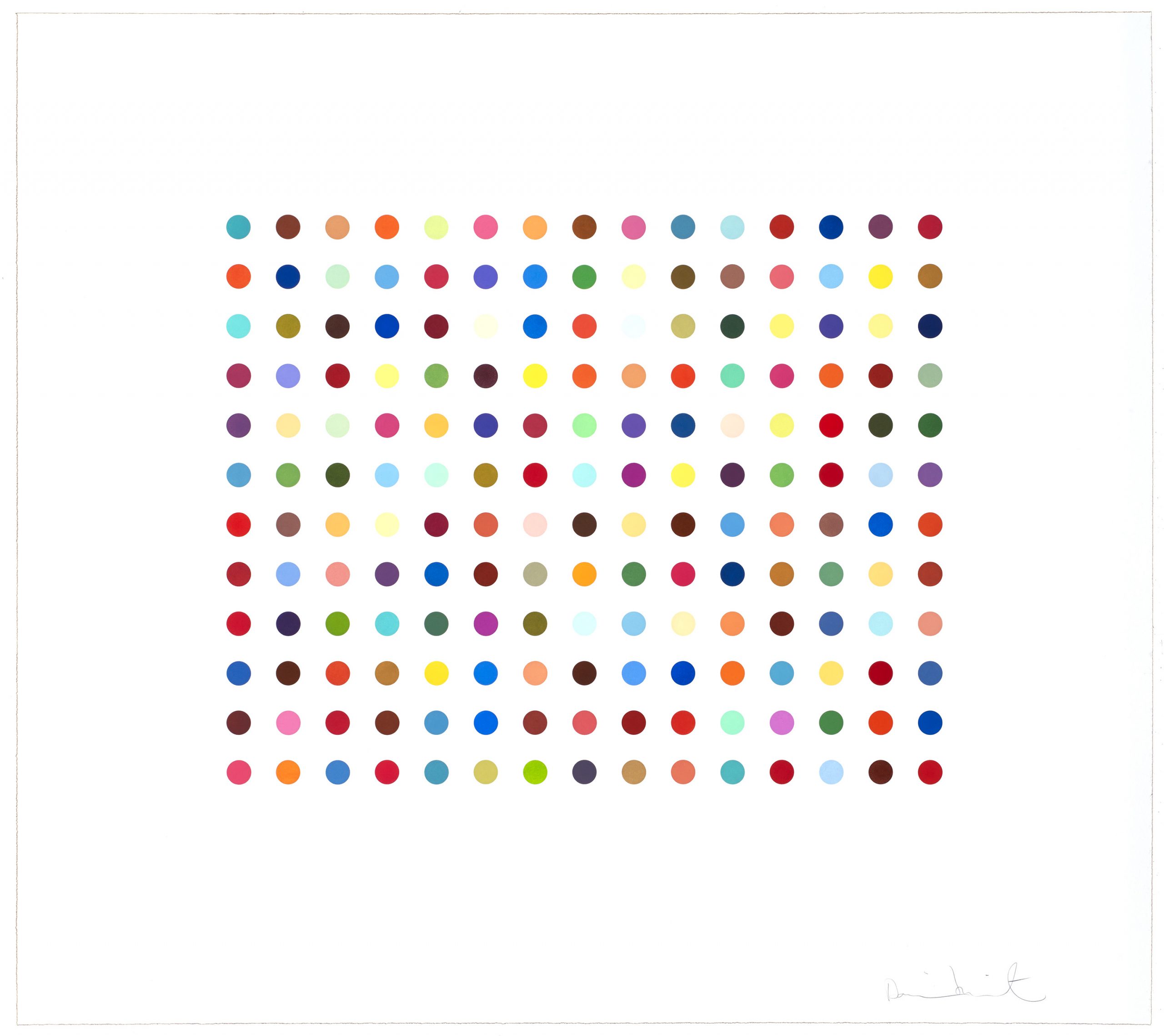 Bromphenol Blue by Damien Hirst