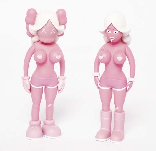 Twins (pink) by KAWS