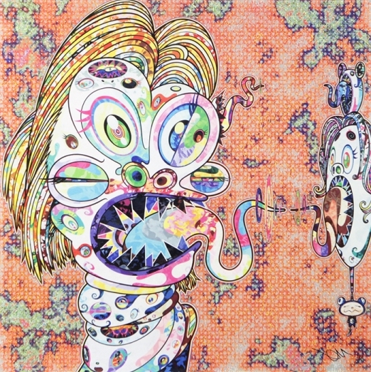 Homage To Francis Bacon (study For Head Of Isabel Rawsthorne And George Dyer) Left by Takashi Murakami