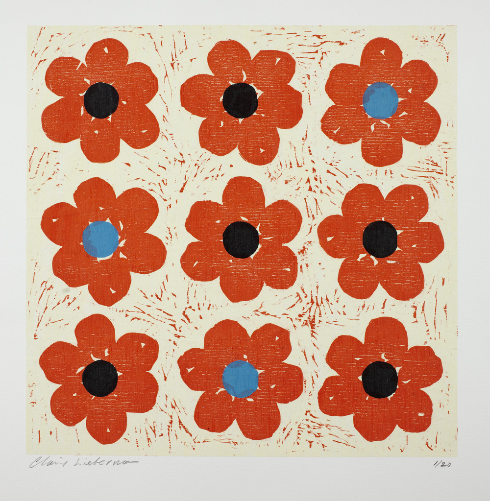 Poppies Tic Tac Toe by Claire Lieberman