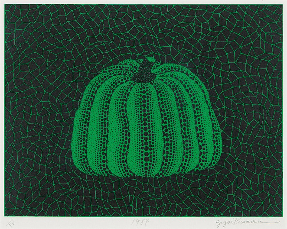 Untitled (Green Pumpkin) by Yayoi Kusama