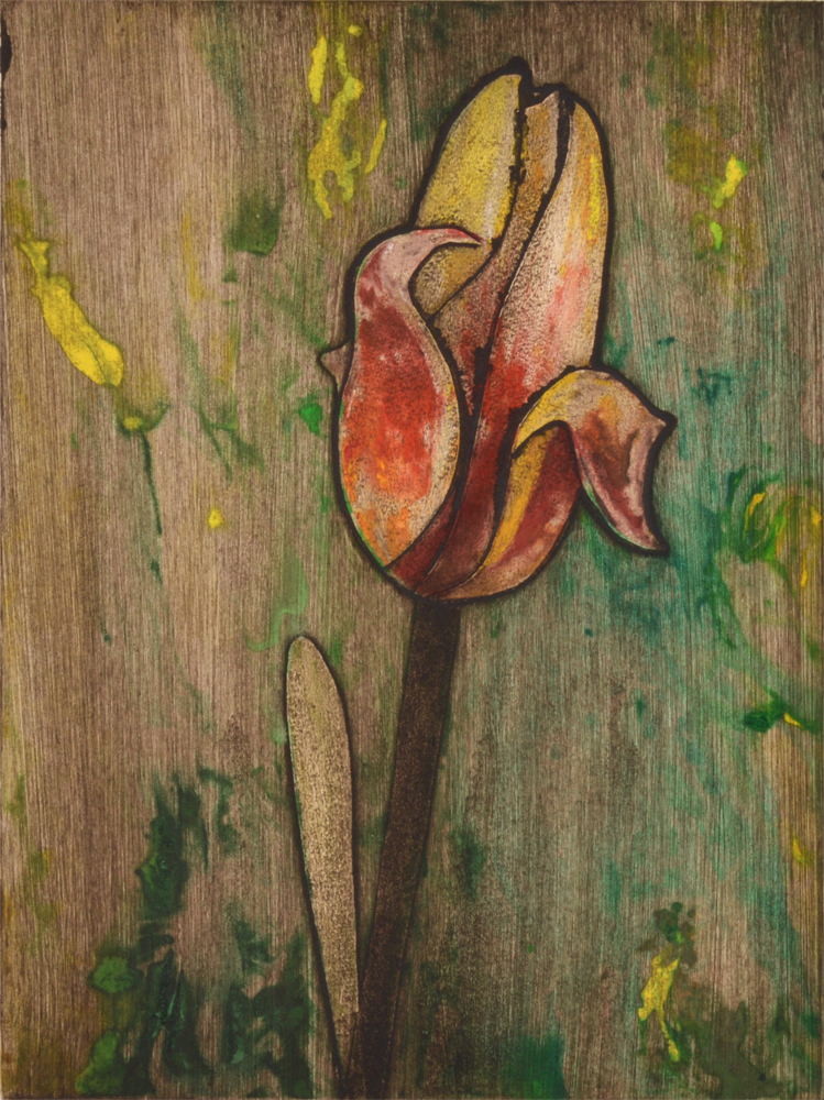 Yellow Tulip 4 by Sari Davidson