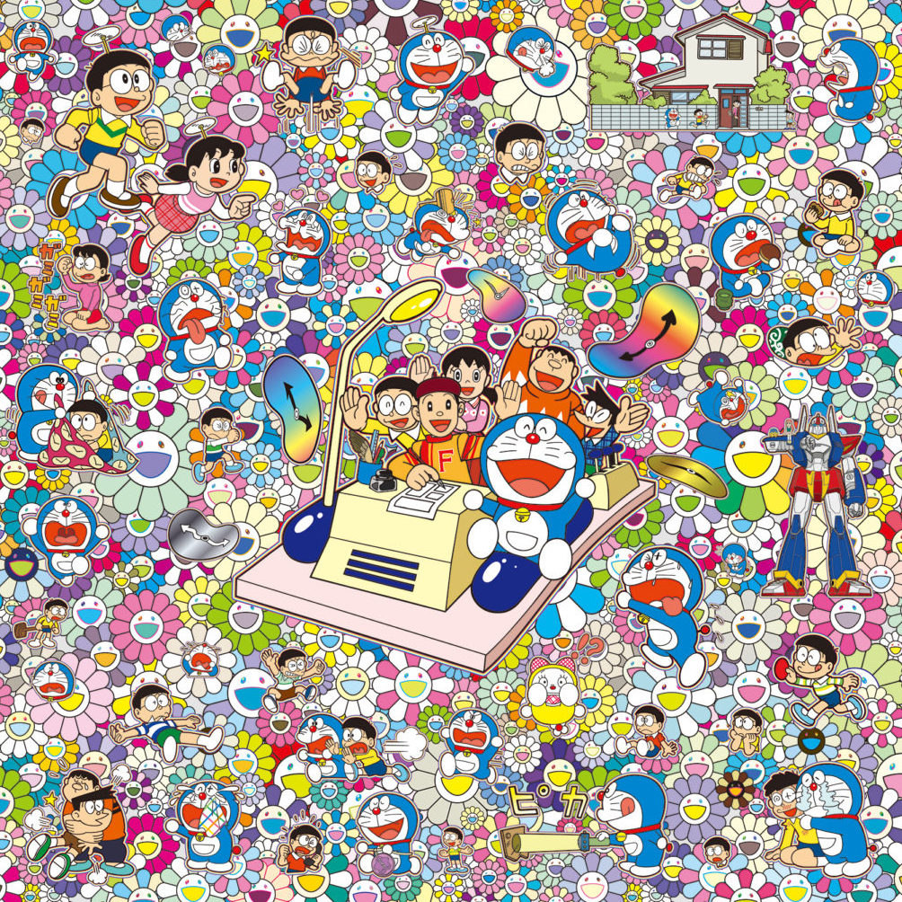 Everywhere with Fujiko F. Fujio-sensei and time machine! by Takashi Murakami