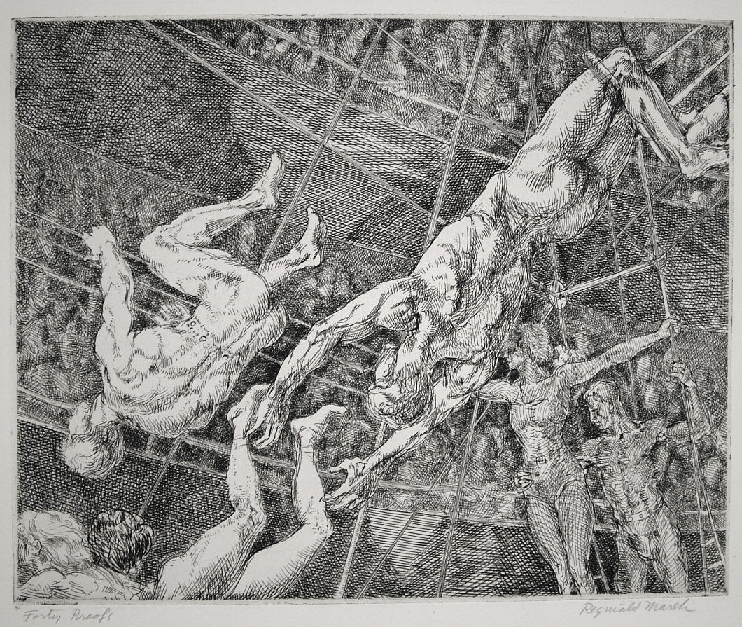 Flying Concellos by Reginald Marsh