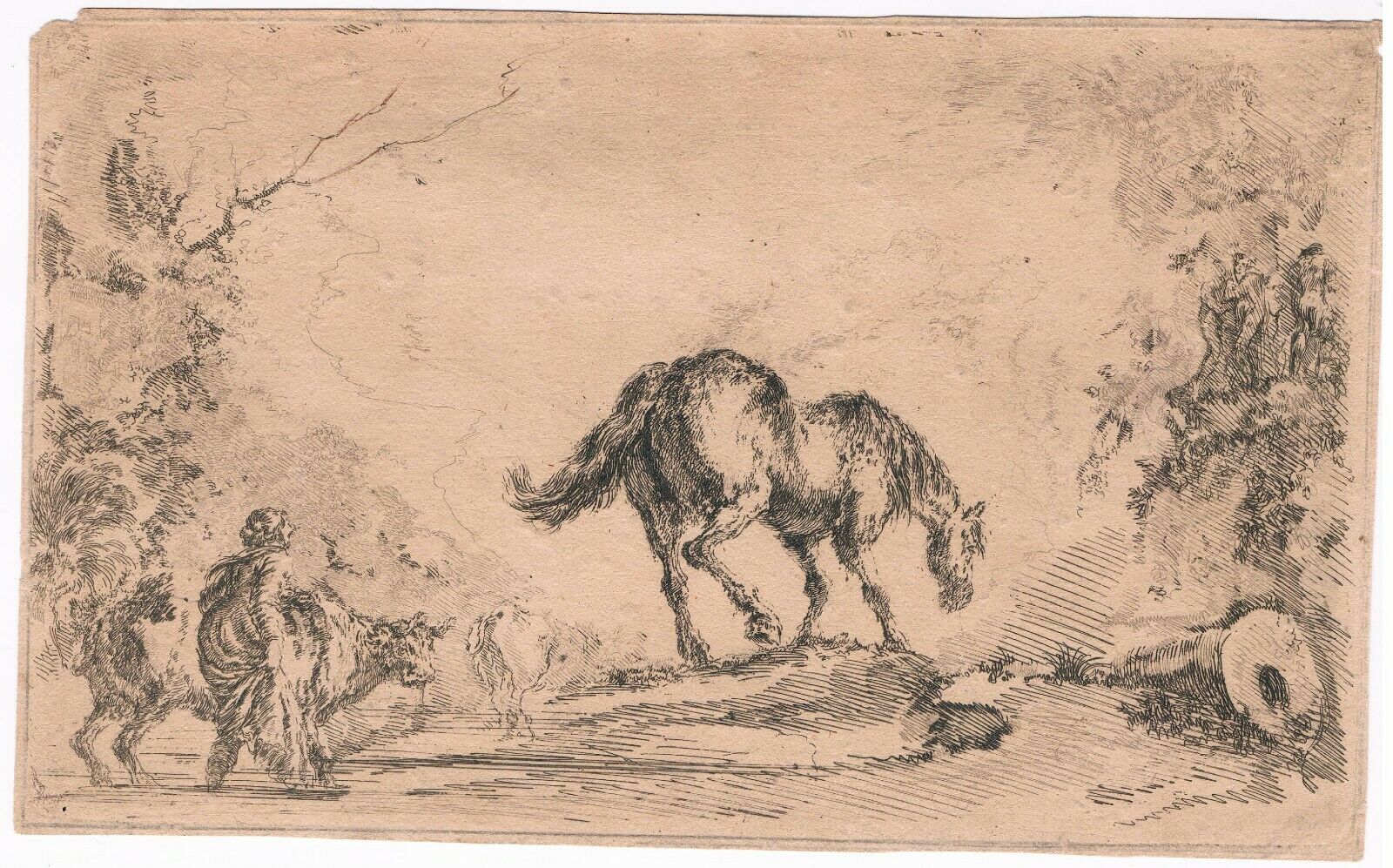 Free Horse, from “Diversi capricci” by Stefano Della Bella