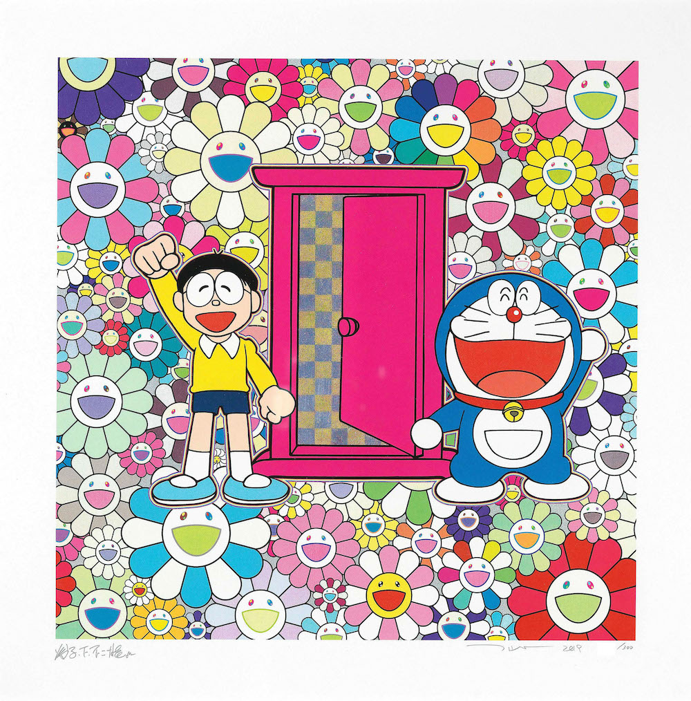 We Came to the Field of Flowers Through the Anywhere Door by Takashi Murakami