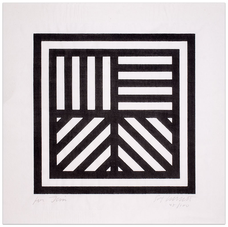 Lines In Four Directions by Sol Lewitt