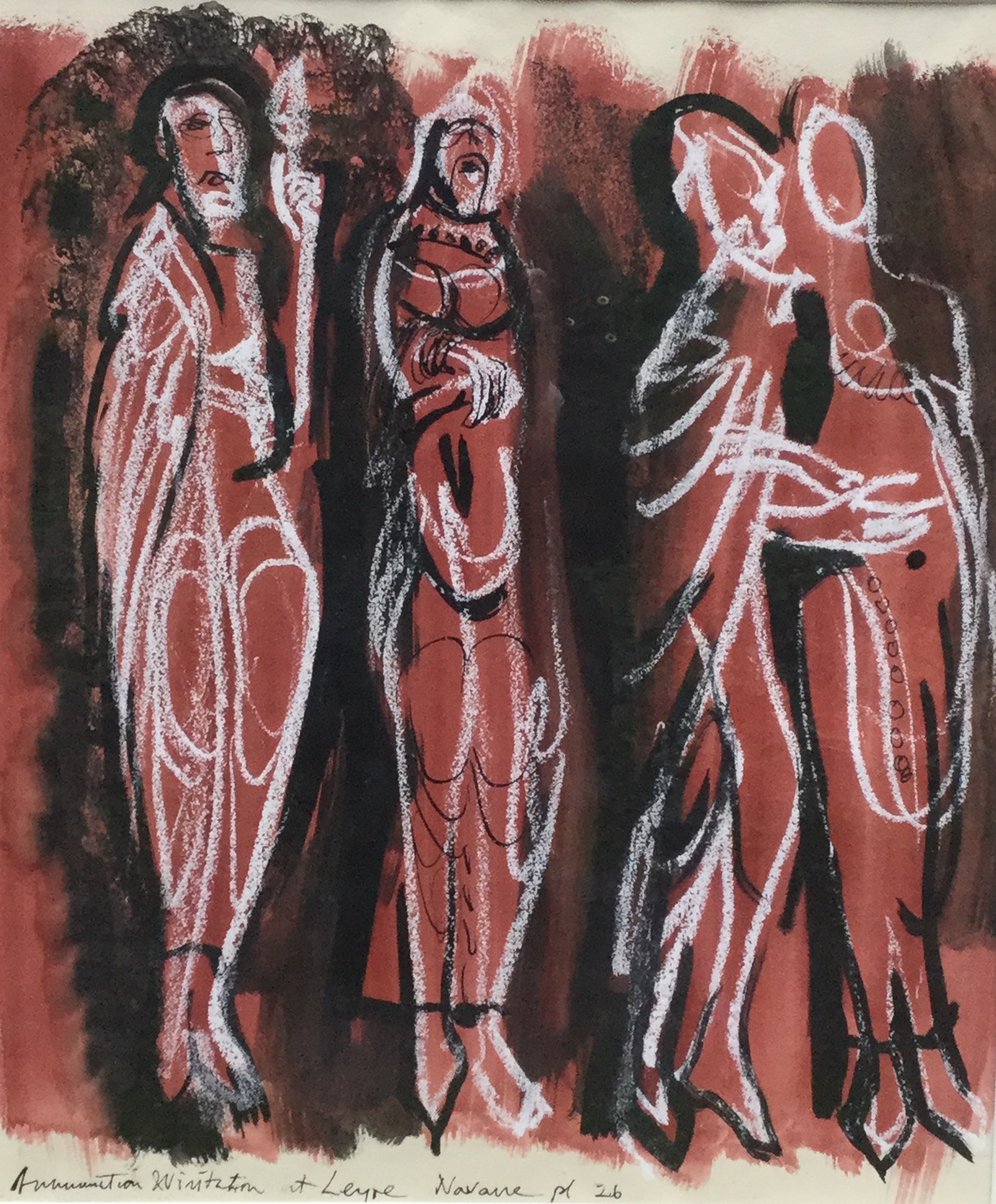 Annunciation & Visitation at Leyre Navarre by John Piper