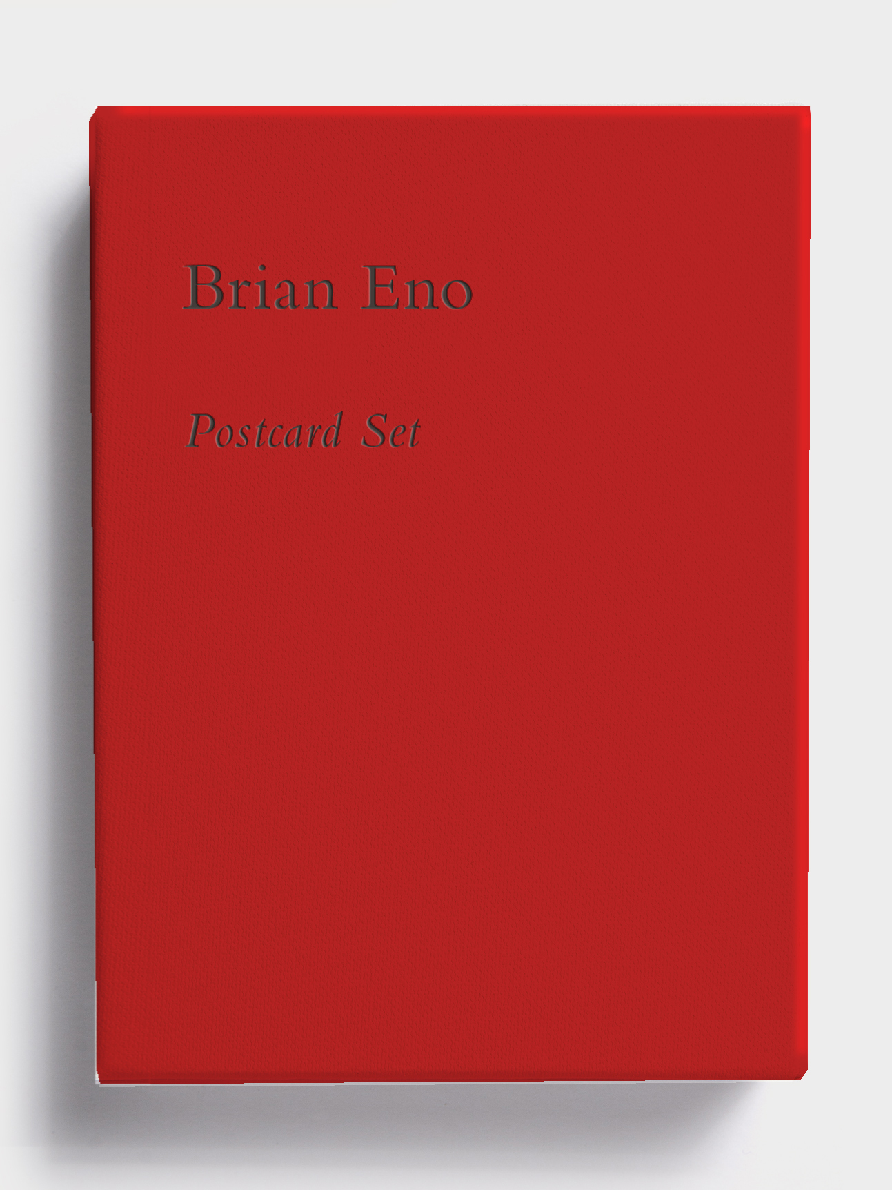 Postcard Set (Bright Red) by Brian Eno