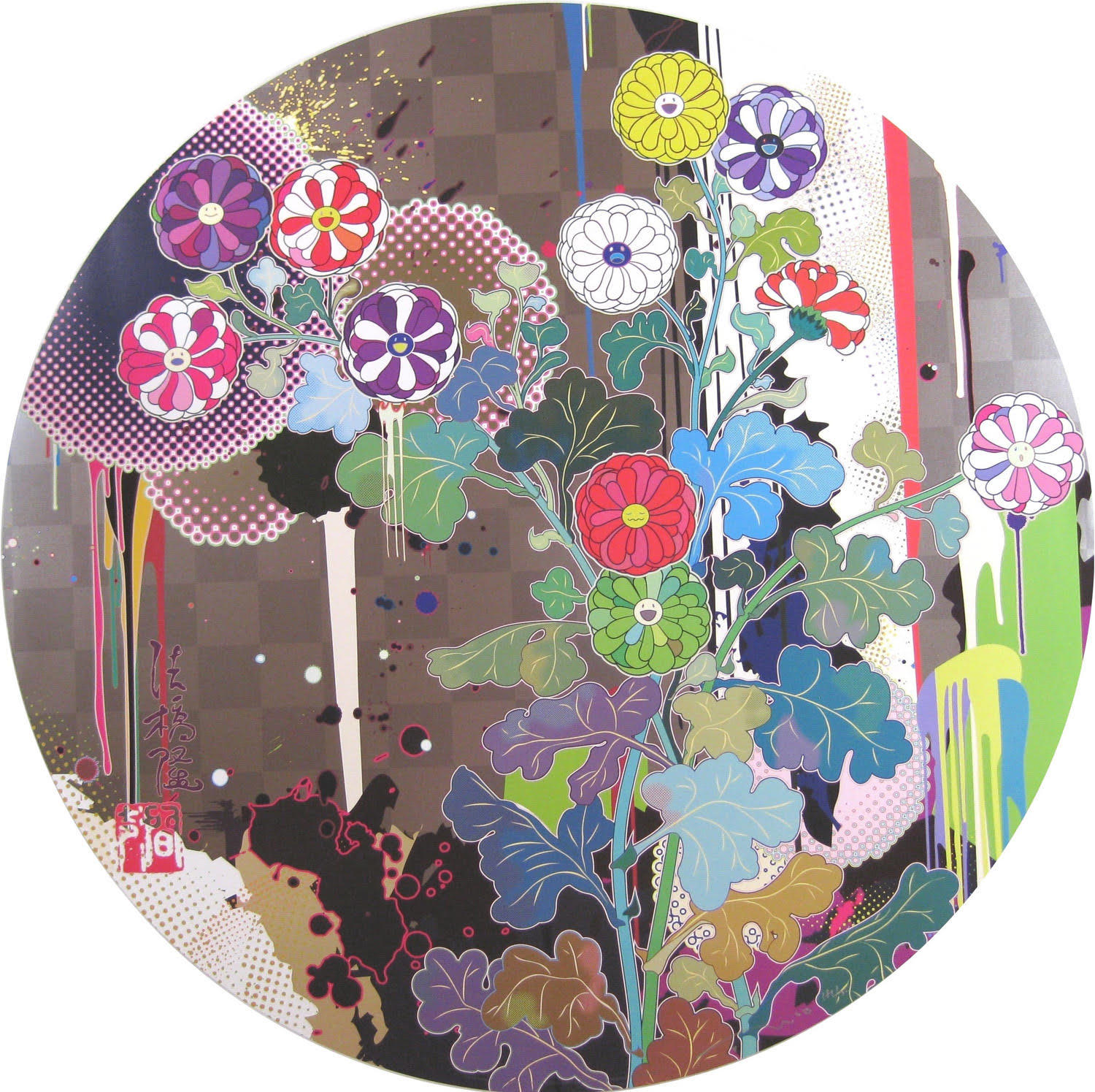 With Reverence, I Lay Myself Before You – Korin – Chrysanthemum by Takashi Murakami