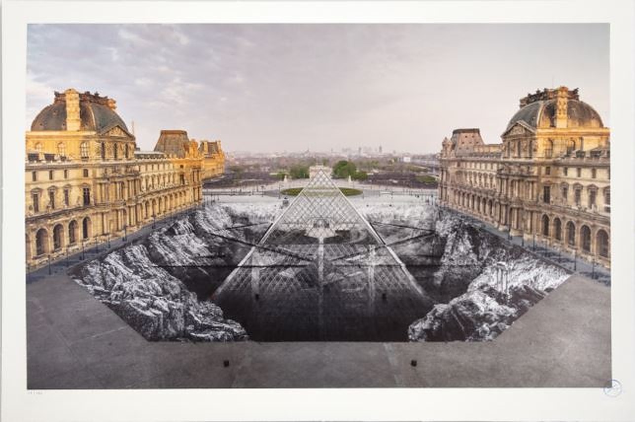 Jr Au Louvre, 30 Mars 2019, 6h50 © Pyramide, Architecte I. M. Pei, MusÉe Du Louvre, Paris, France by JR