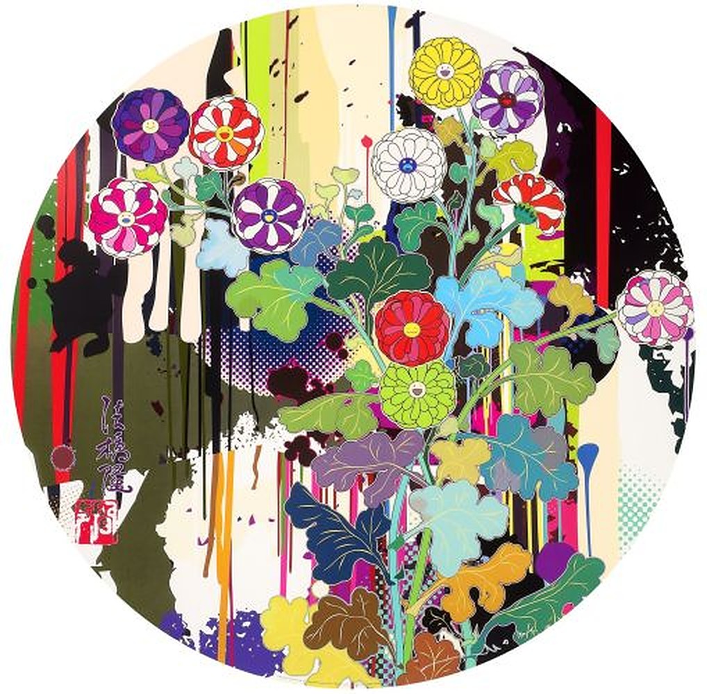 I Recall The Time When My feet Lifted Off The Ground Ever So Slightly – Korin – Chrysant... by Takashi Murakami