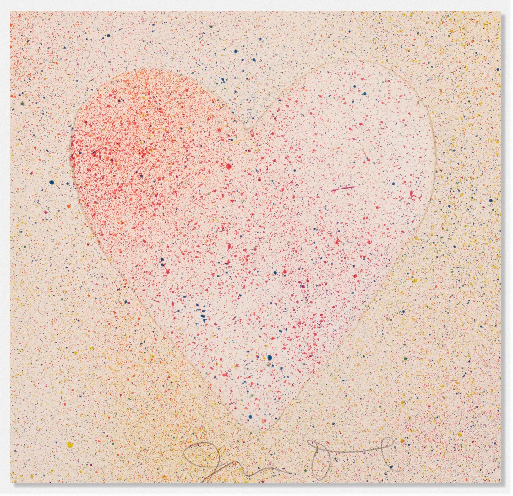 Confetti Heart by Jim Dine