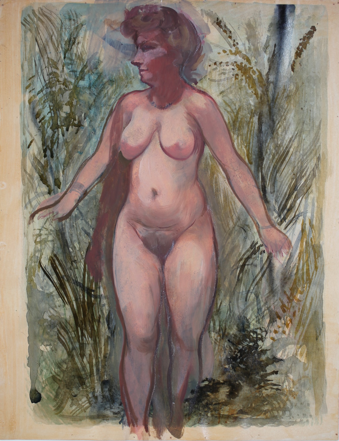 Nackte, Cape Cod (Female Nude, Cape Cod) by George Grosz