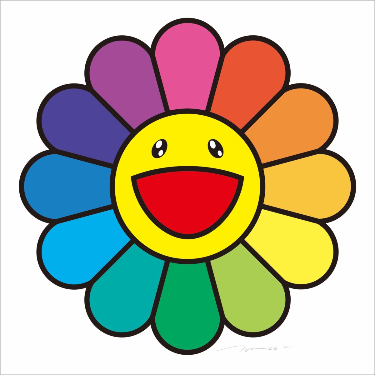 Smile On, Rainbow Flower!! by Takashi Murakami