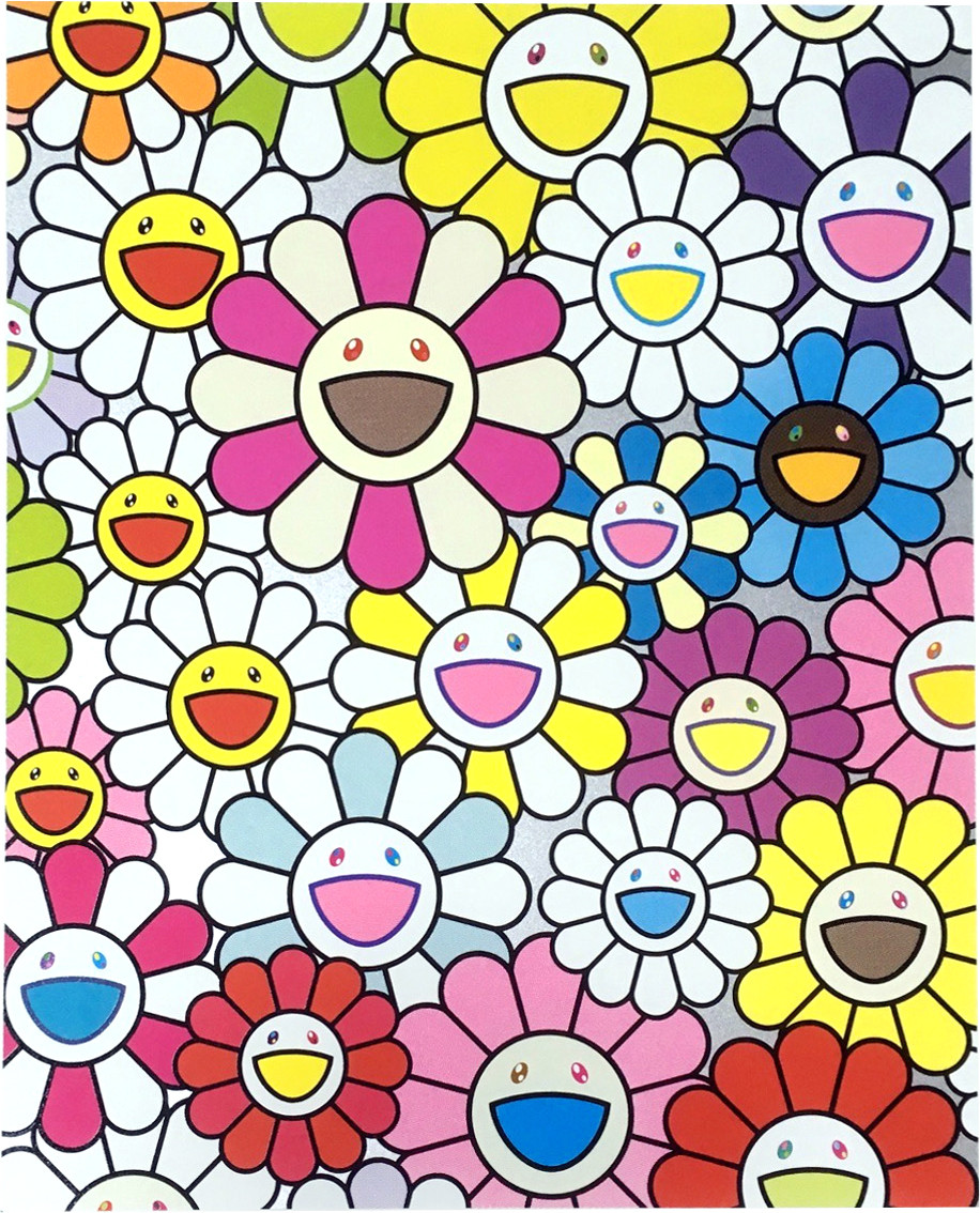 A Little Flower Painting: Pink, Purple and Many Other Colors by Takashi Murakami