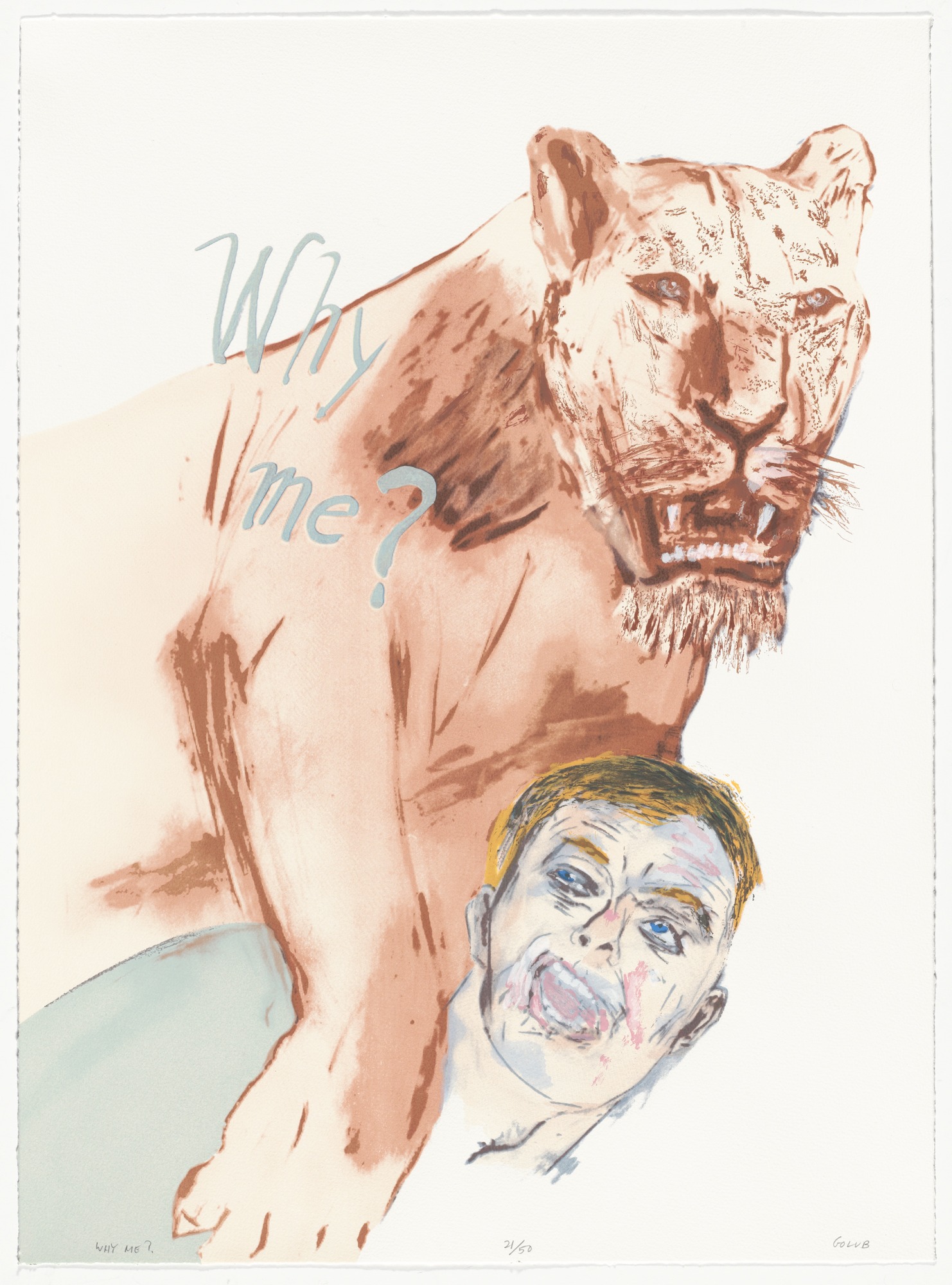 Why Me! by Leon Golub