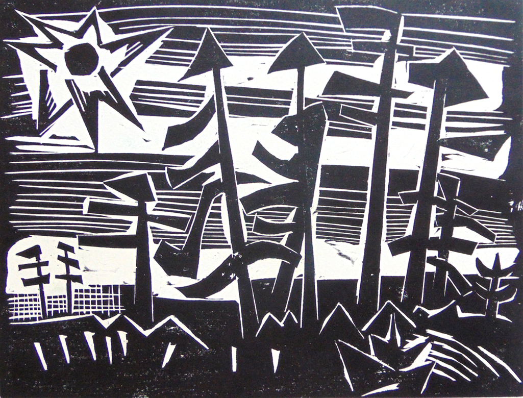 Russian Forest | Russisches Wald by Karl Schmidt-Rottluff