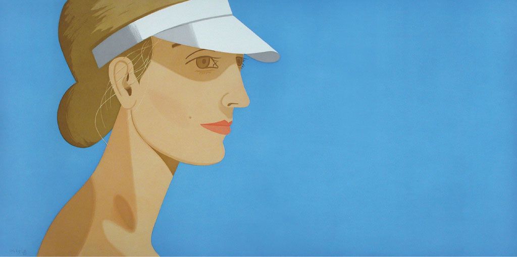 White Visor by Alex Katz