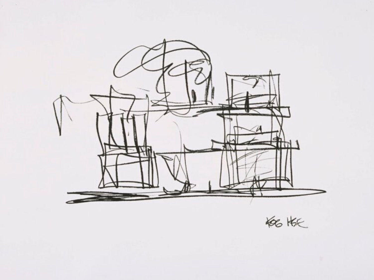 Study For New Frank Gehry House by Frank Gehry