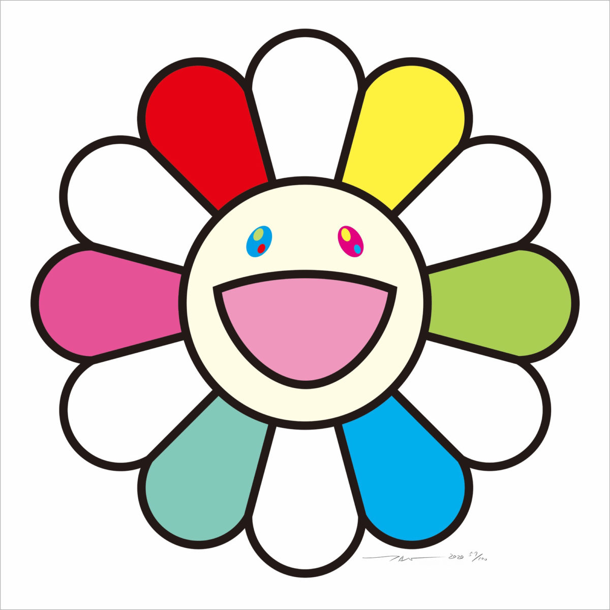 Smile every day with Flowers by Takashi Murakami