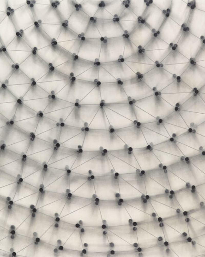 Dome (Gray) by Ross Bleckner