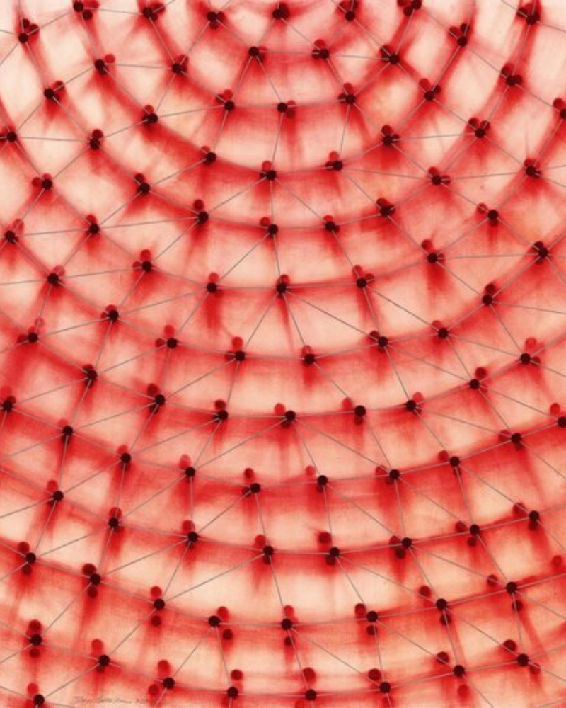 Dome (Red) by Ross Bleckner