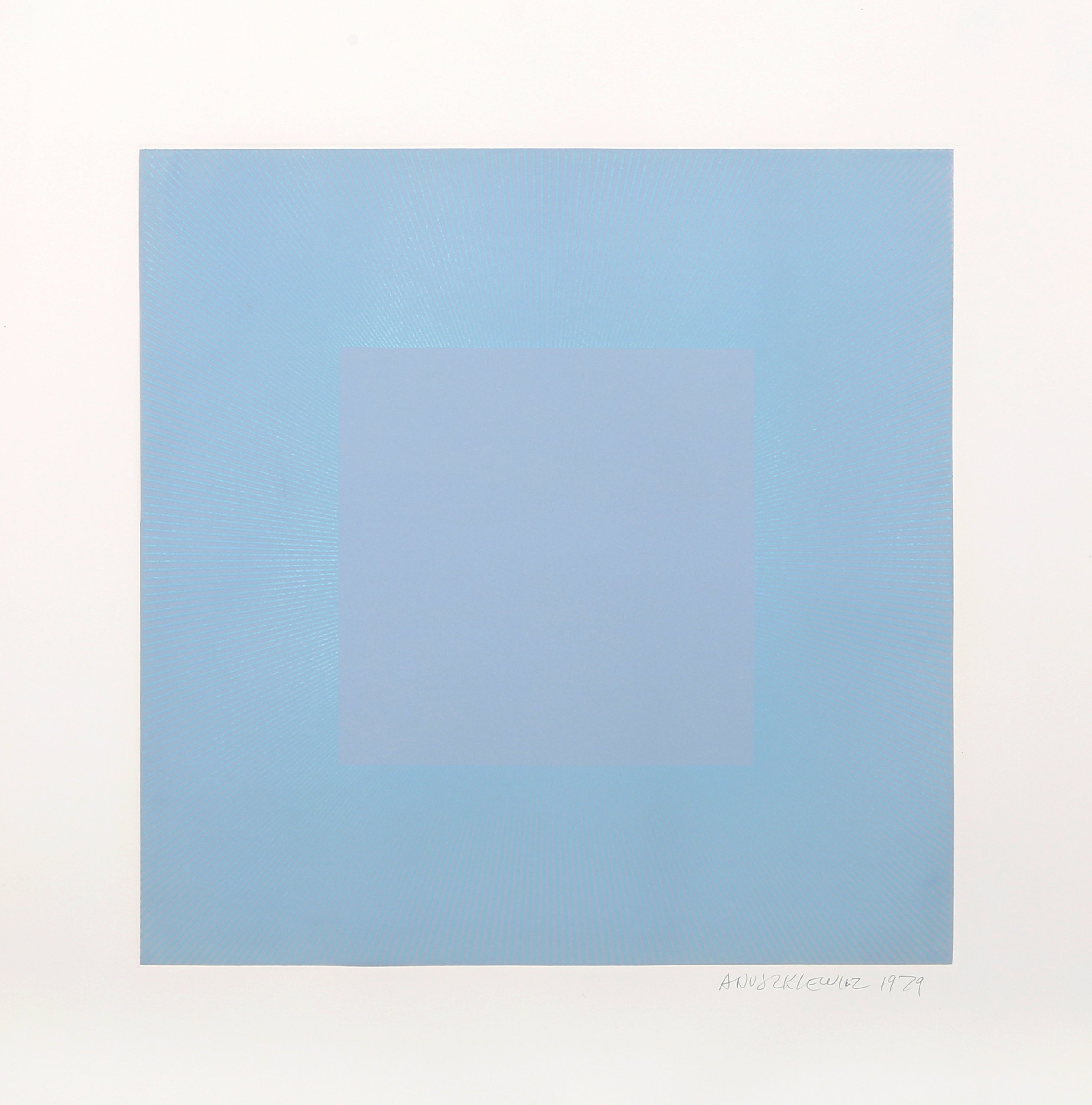 Winter Suite (Light Blue with Blue) by Richard Anuszkiewicz