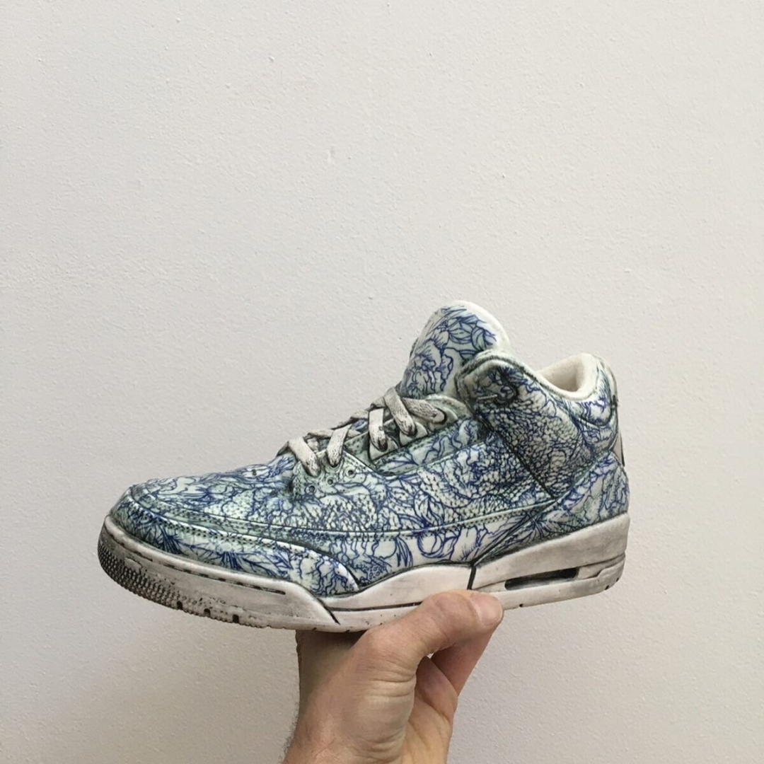 Jordan 3 – Distressed And Embellished by Brock DeBoer