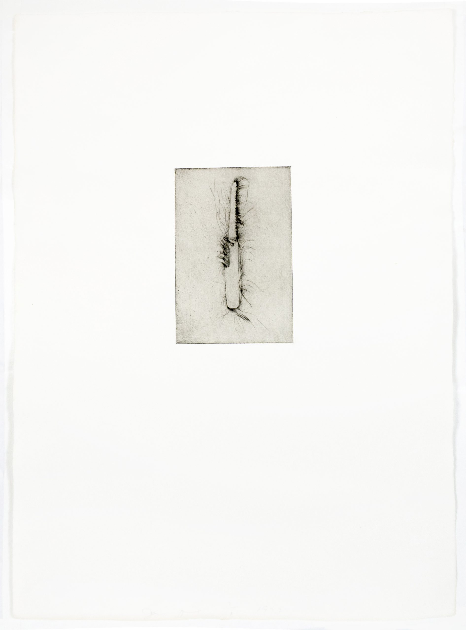 Tool Drypoint: Hand saw by Jim Dine