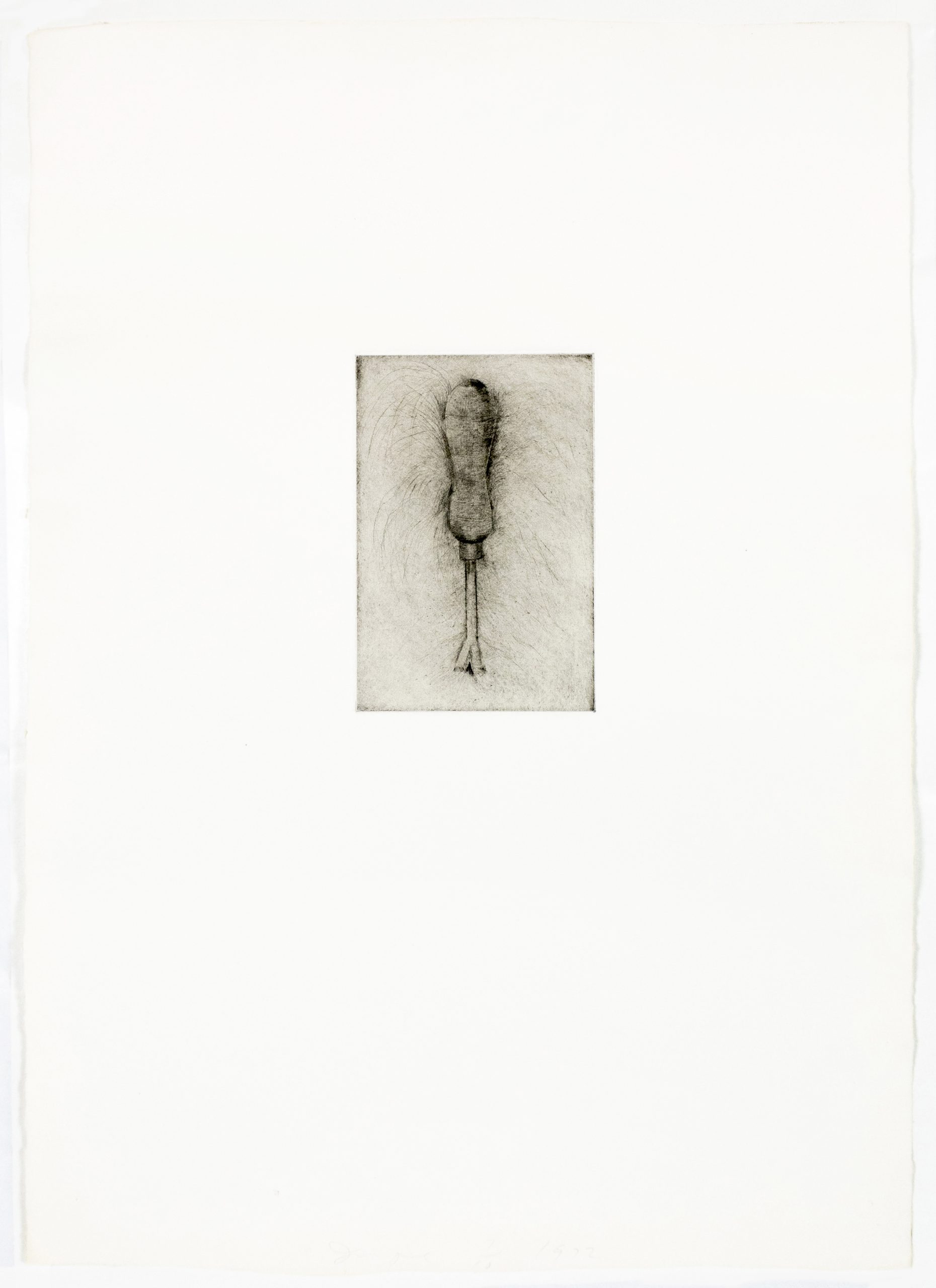 Tool Drypoint: Weed Puller by Jim Dine