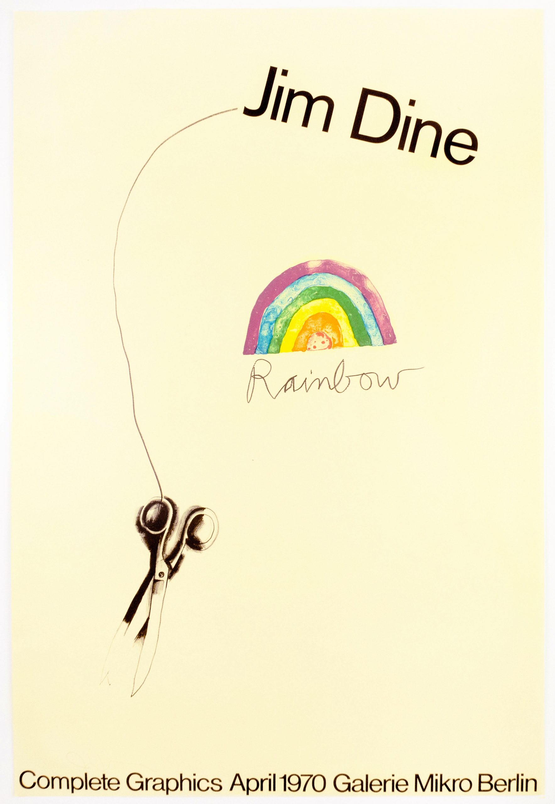 Galerie Mikro (Scissors and Rainbow 1969) by Jim Dine