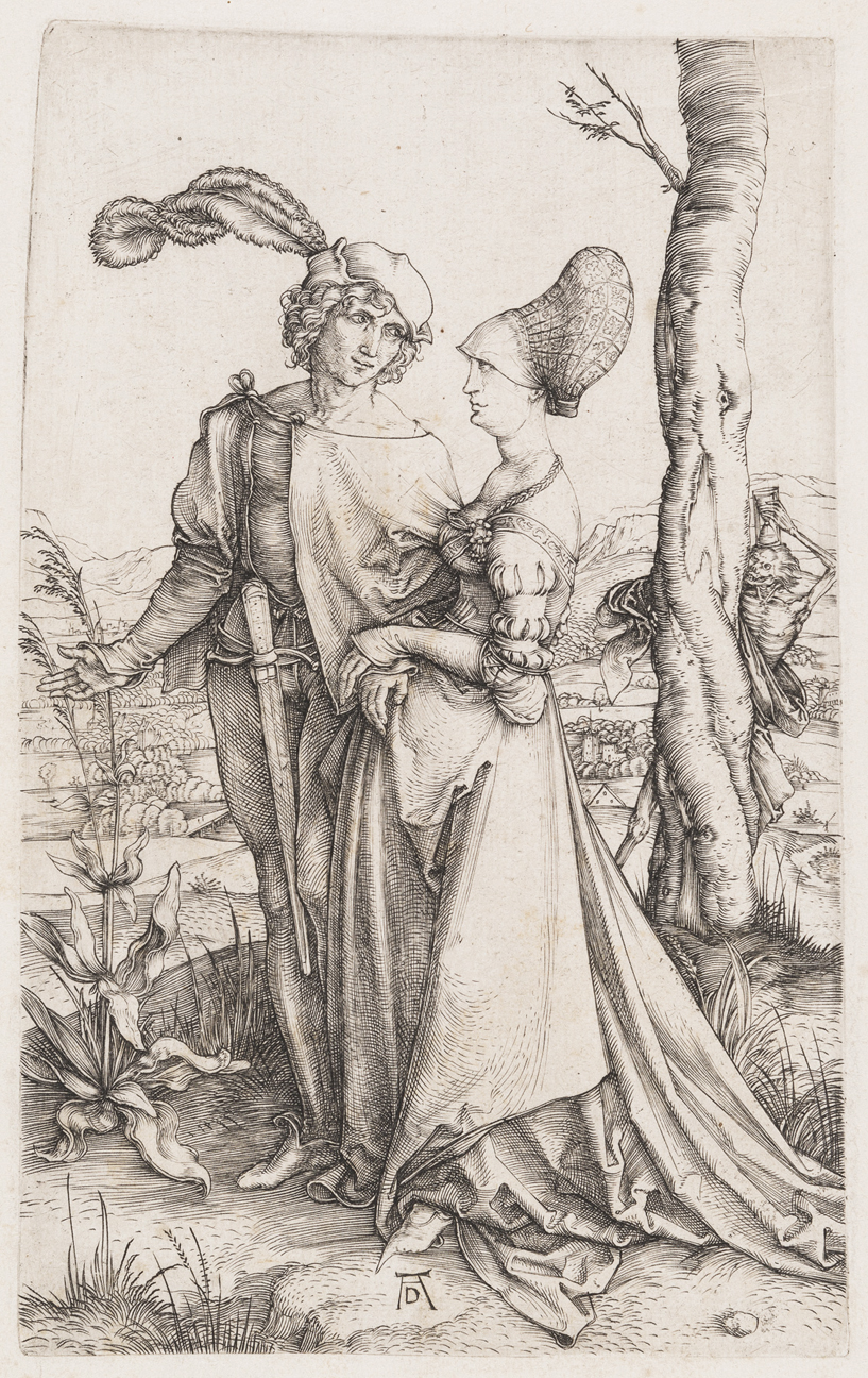 Young Couple Threatened by Death (The Promenade) by Albrecht Dürer