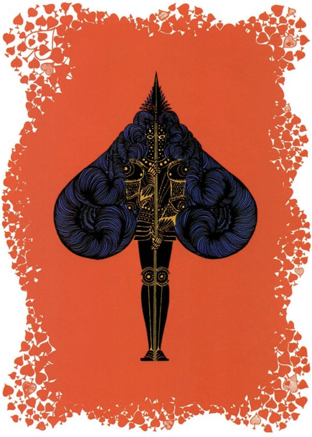 Ace of Spades by Erte