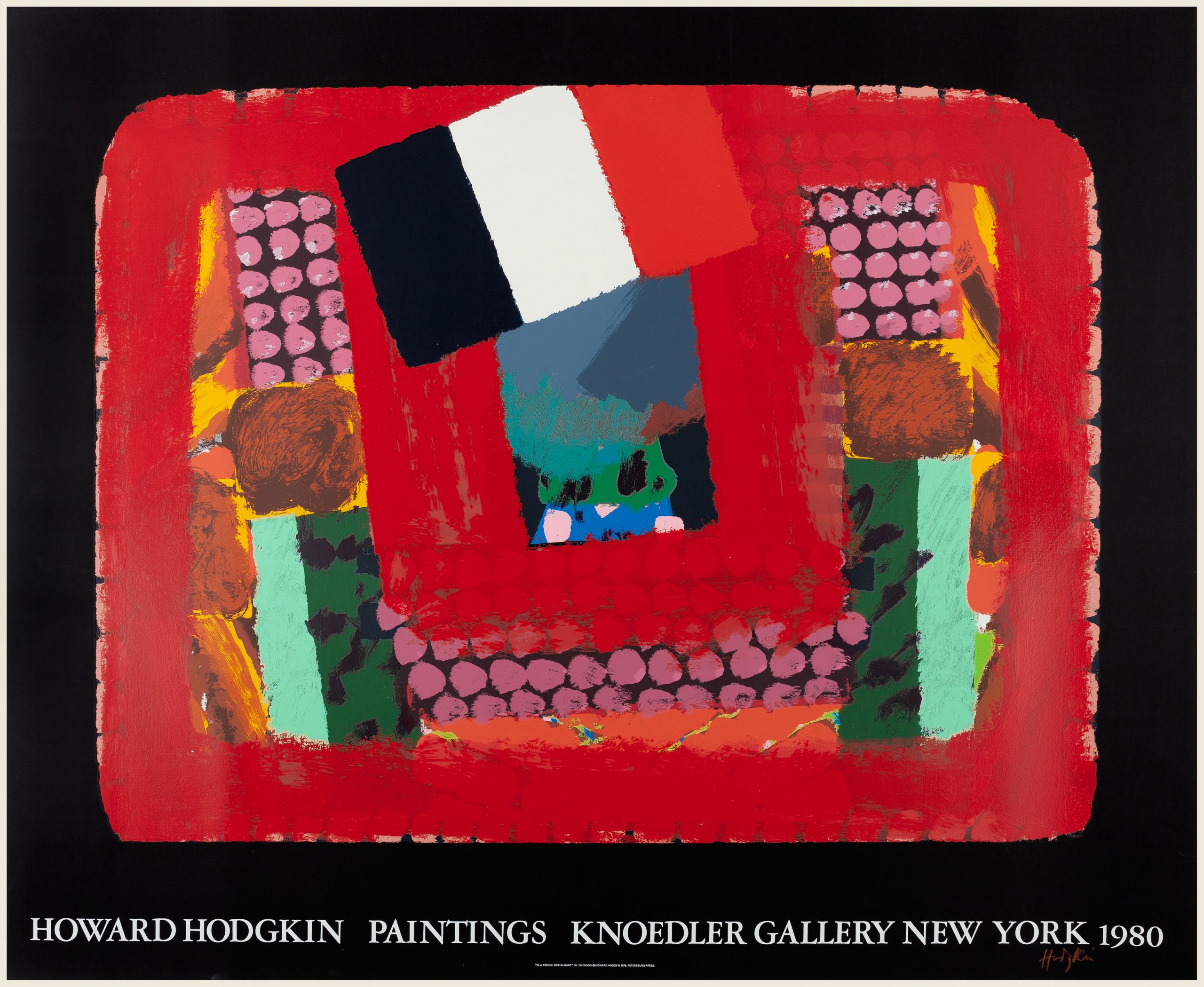 In a French Restaurant (Knoedler Gallery) by Howard Hodgkin