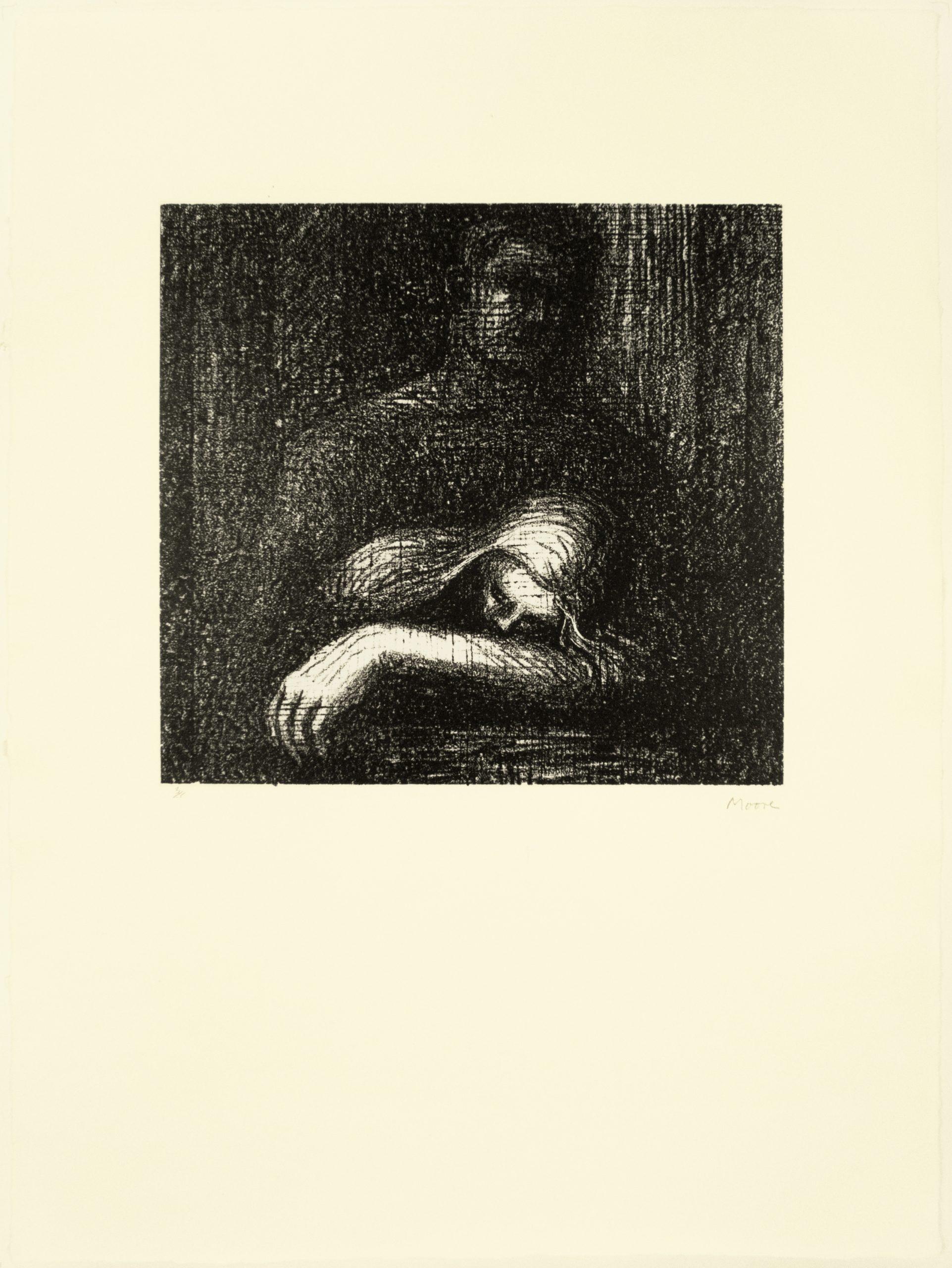 Lullaby: Sleeping Head by Henry Moore