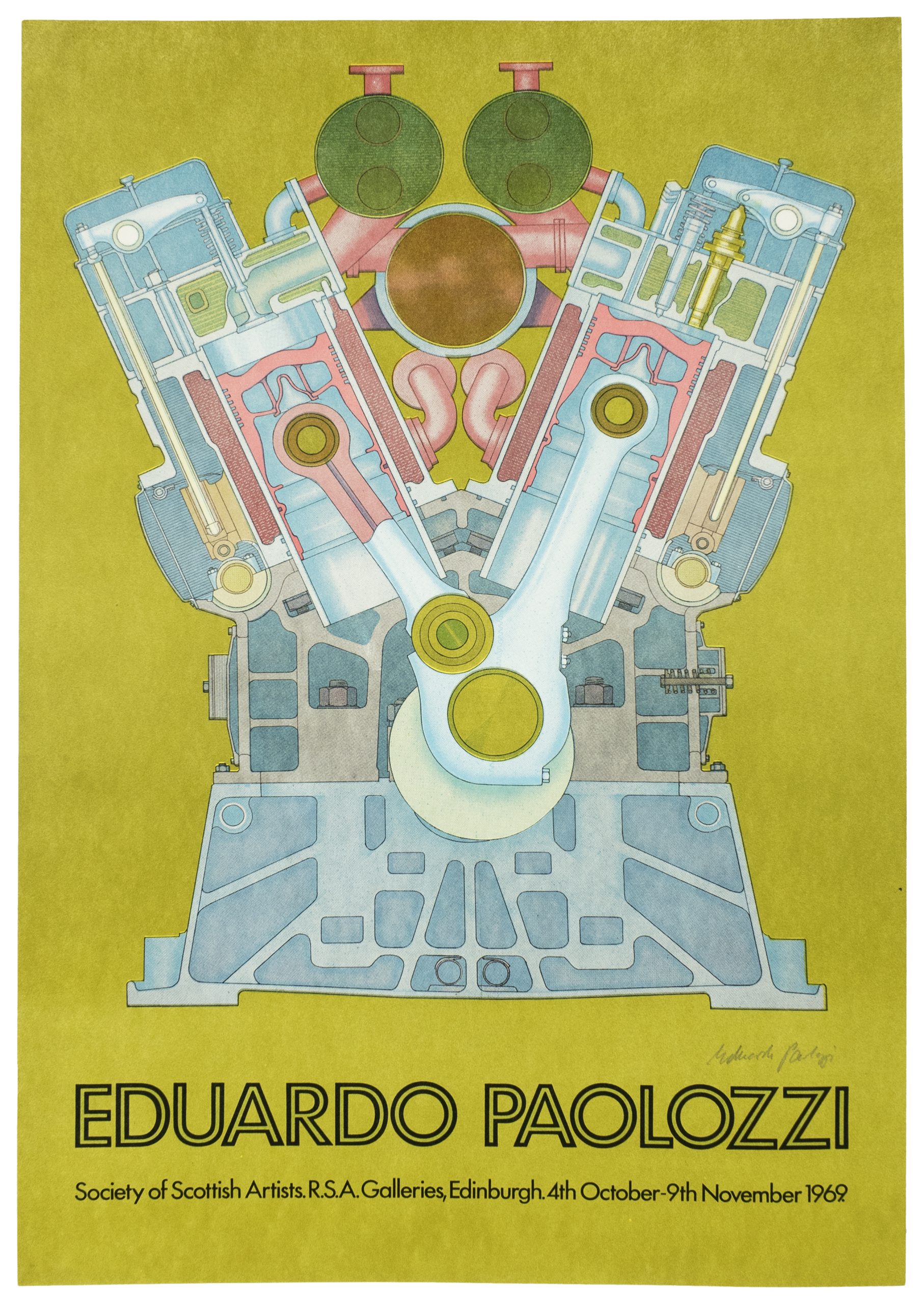 Society of Scottish Artists Exhibition 1969 by Eduardo Paolozzi