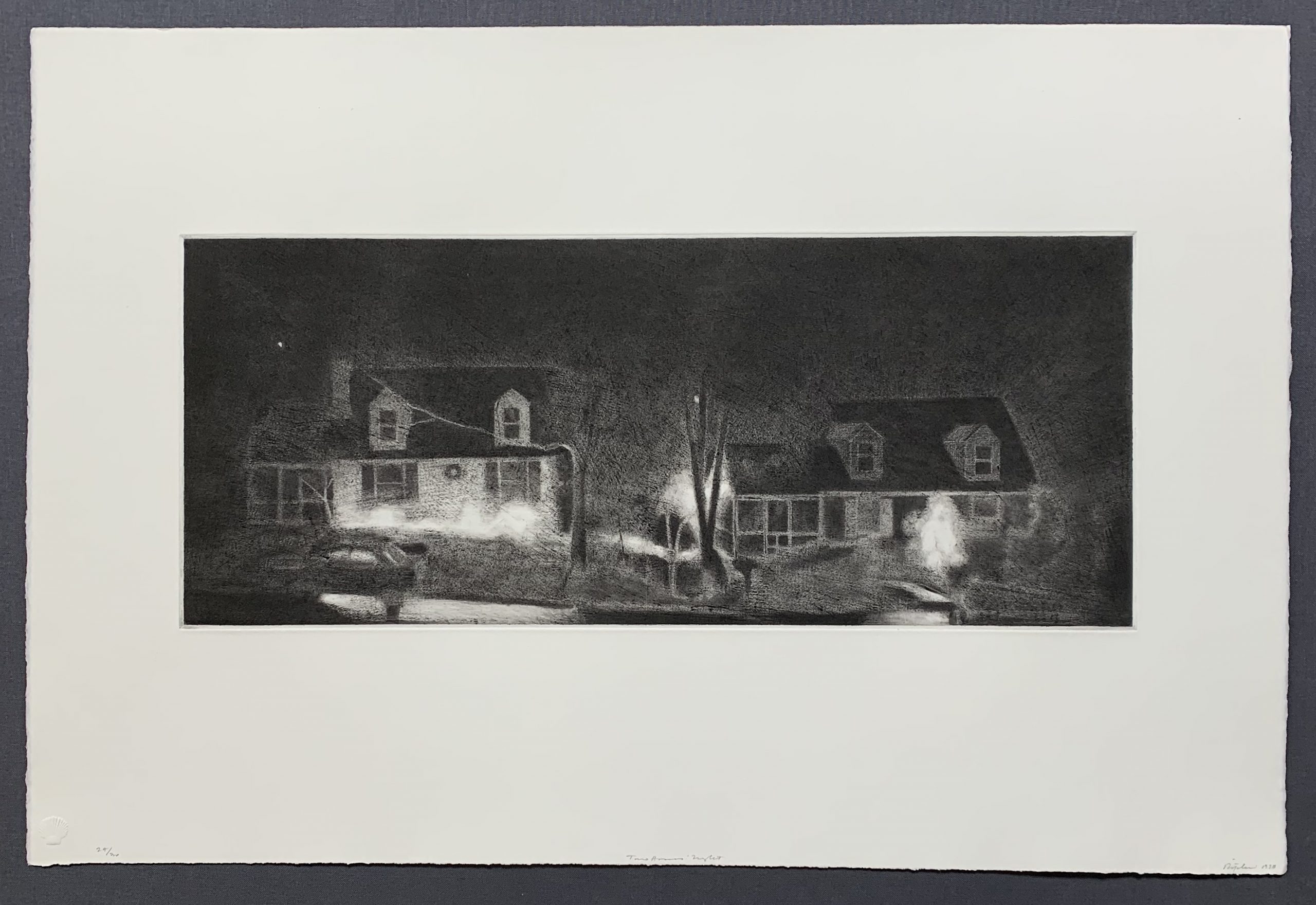 Two Houses – Night by Charles Ritchie