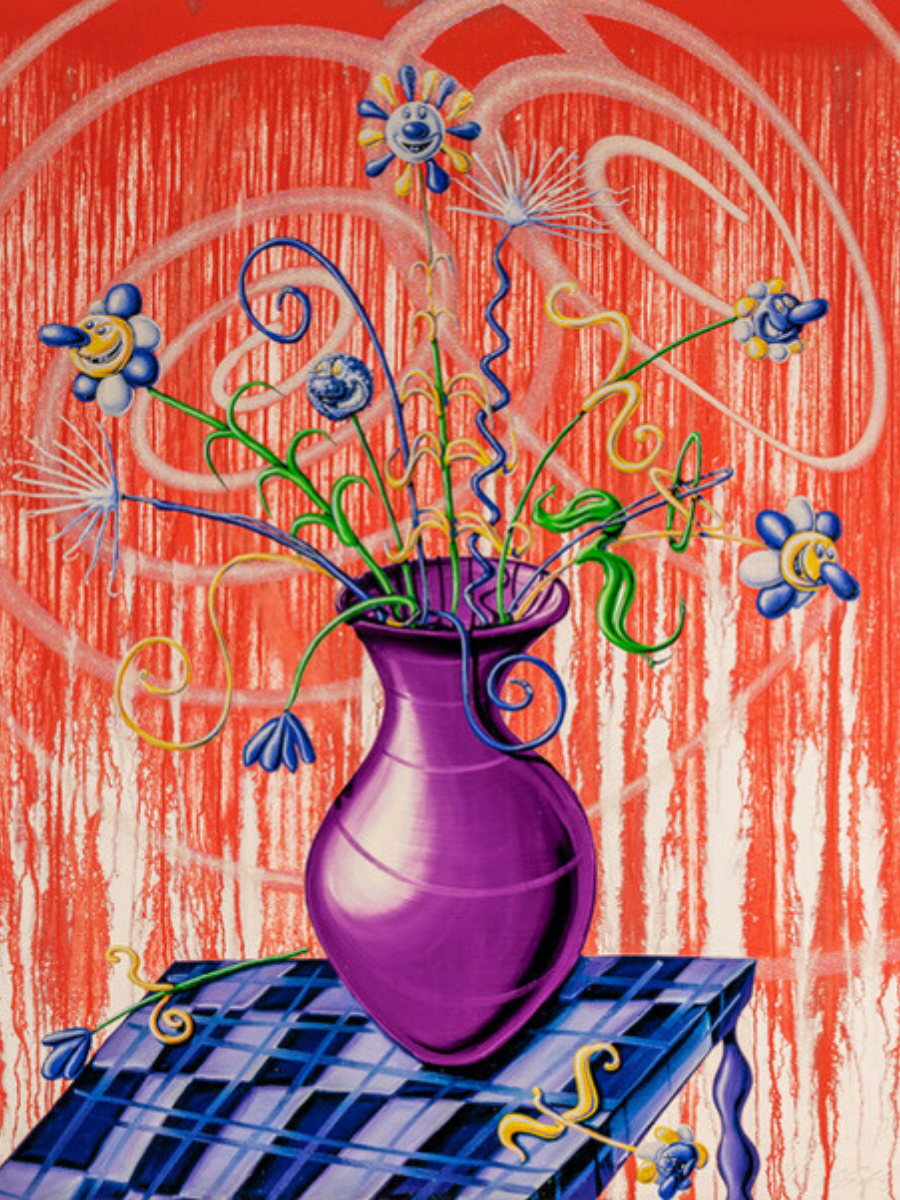 Flores (Red) by Kenny Scharf