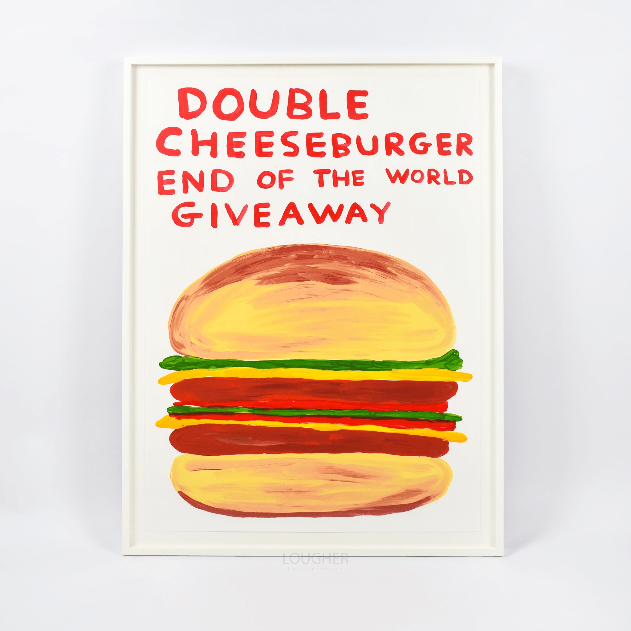 Double Cheeseburger End Of The World Giveaway by David Shrigley